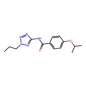 4-propan-2-yloxy-N-(2-propyltetrazol-5-yl)benzamide structure