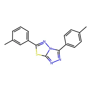 6-(3-Methylphenyl)-3-(4-methylphenyl)-[1,2,4]triazolo[3,4-b][1,3,4]thiadiazole structure