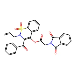 (3-benzoyl-1,1-dioxo-2-prop-2-enyl-1 structure