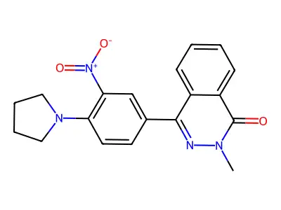 2-Methyl-4-(3-nitro-4-pyrrolidin-1-ylphenyl)phthalazin-1-one structure