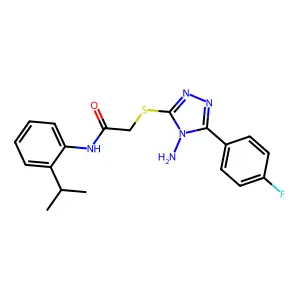 C19H20FN5OS structure