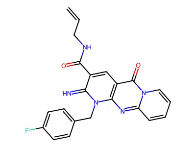 C22H18FN5O2 structure