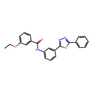 3-ethoxy-N-[3-(5-phenyl-1,3,4-oxadiazol-2-yl)phenyl]benzamide structure