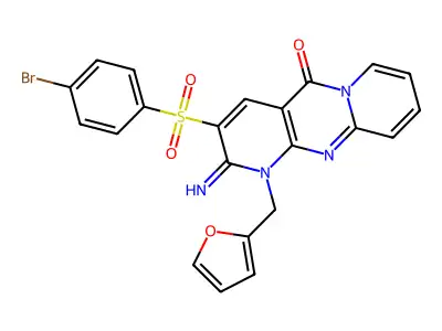 C22H15BrN4O4S structure