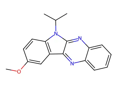 6-isopropyl-9-methoxy-6H-indolo[2,3-b]quinoxaline structure
