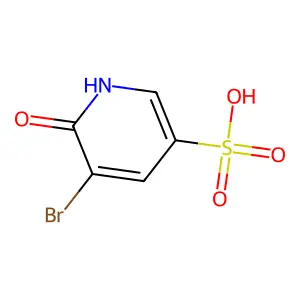 5-Bromo-6-hydroxypyridine-3-sulfonic acid structure