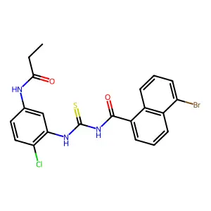 C21H17BrClN3O2S structure
