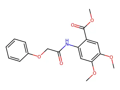 Methyl 4,5-dimethoxy-2-(2-phenoxyacetamido)benzoate structure