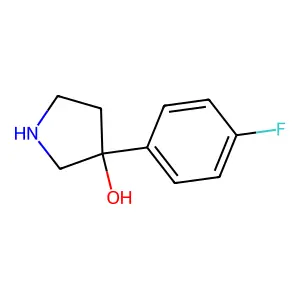3-(4-Fluorophenyl)pyrrolidin-3-ol hydrochloride structure