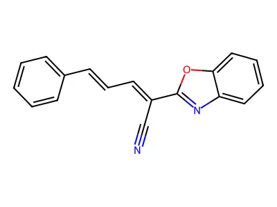 2-(1,3-Benzoxazol-2-yl)-5-phenylpenta-2,4-dienenitrile structure