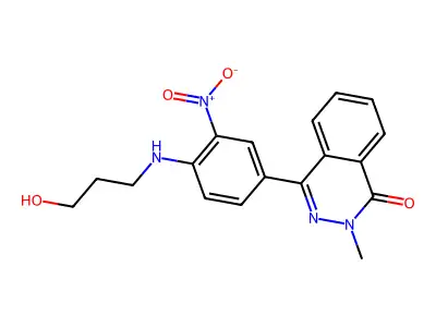 4-[4-(3-Hydroxypropylamino)-3-nitrophenyl]-2-methylphthalazin-1-one structure