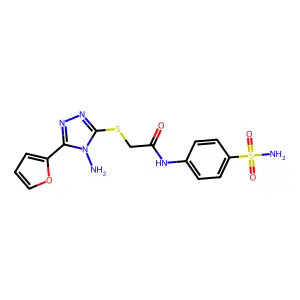 C14H14N6O4S2 structure