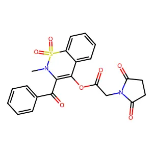 (3-benzoyl-2-methyl-1,1-dioxo-1 structure