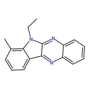 5-Ethyl-4-methylindolo[2,3-b]quinoxaline structure