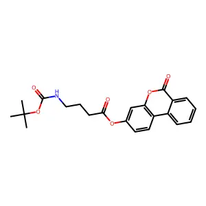 6-oxo-6H-benzo[c]chromen-3-yl 4-[(tert-butoxycarbonyl)amino]butanoate structure