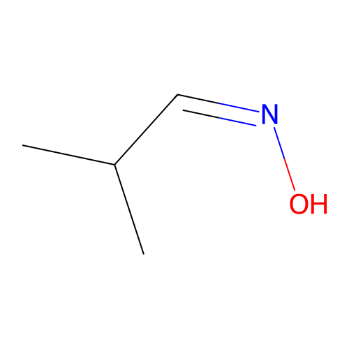 (Z)-2-Methylpropanal oxime structure