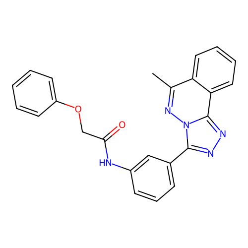 N-[3-(6-methyl[1,2,4]triazolo[3,4-a]phthalazin-3-yl)phenyl]-2-phenoxyacetamide structure