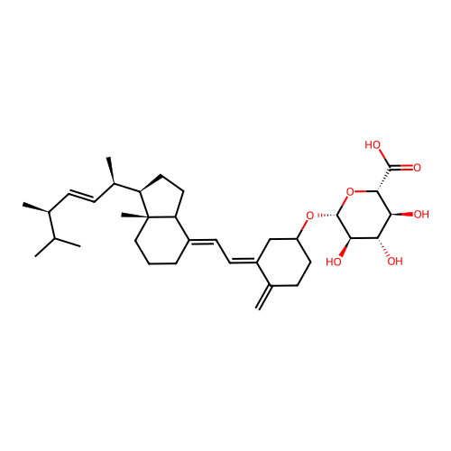 vitamin D2 glucosiduronate structure