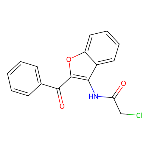N-(2-苯甲酰基-1-苯并呋喃-3-基)-2-氯乙酰胺 structure