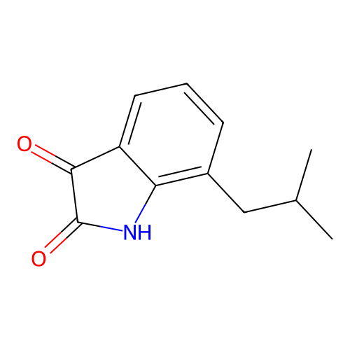 1H-Indole-2,3-dione, 7-isobutyl- structure