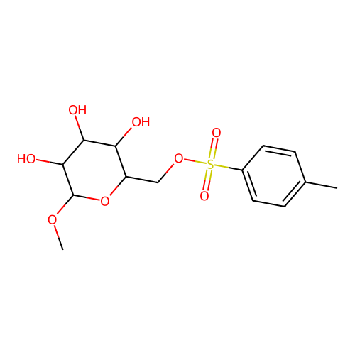 (3,4,5-Trihydroxy-6-methoxyoxan-2-yl)methyl 4-methylbenzenesulfonate structure