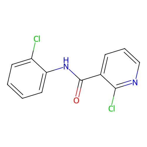 2-chloro-N-(2-chlorophenyl)nicotinamide structure