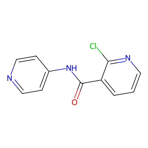 2-chloro-N-pyridin-4-ylpyridine-3-carboxamide structure