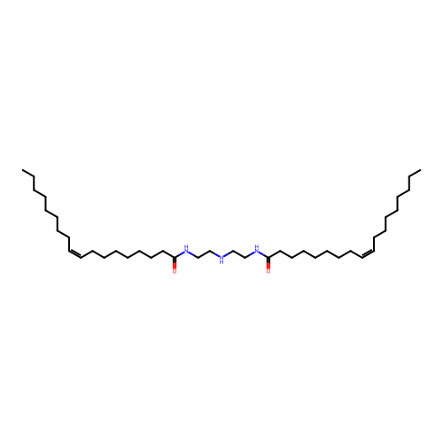 9-Octadecenamide, N,N'-(iminodi-2,1-ethanediyl)bis-, (9Z,9'Z)- structure