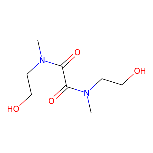 Ethanediamide, N,N'-bis(2-hydroxyethyl)-N,N'-dimethyl- structure