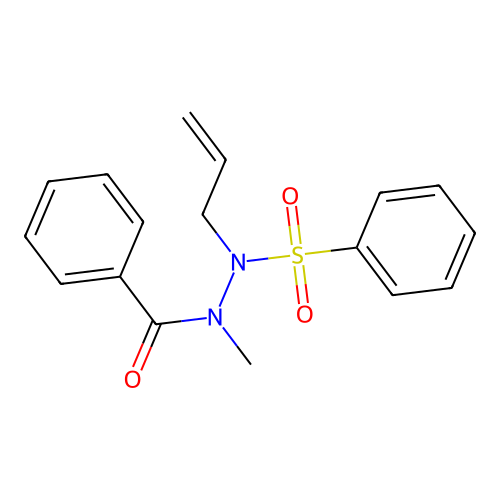 N'-(Benzenesulfonyl)-N-methyl-N'-(prop-2-EN-1-YL)benzohydrazide structure
