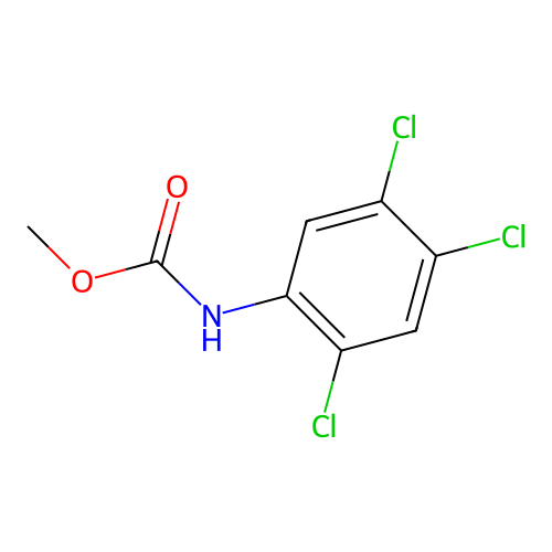 Methyl N-(2,4,5-trichlorophenyl)carbamate structure