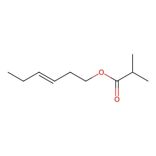 (3E)-3-Hexen-1-yl 2-methylpropanoate structure
