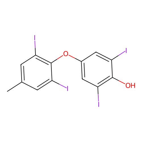 4-(2,6-Diiodo-4-methylphenoxy)-2,6-diiodophenol structure