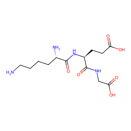 H-Lys-glu-gly-OH structure