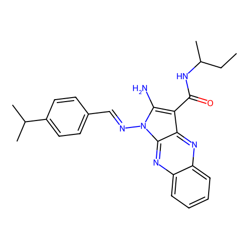 C25H28N6O structure