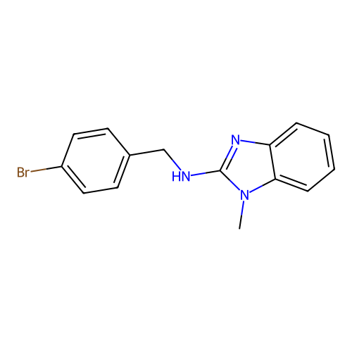 N-(4-bromobenzyl)-1-methyl-1H-benzimidazol-2-amine structure