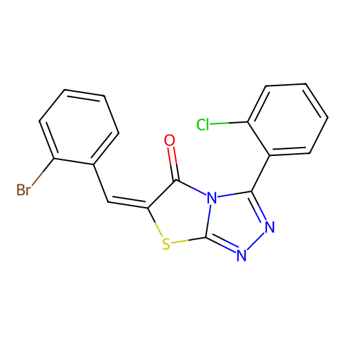 C17H9BrClN3OS structure