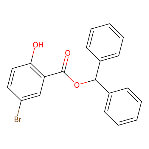 Benzhydryl 5-bromo-2-hydroxybenzoate structure