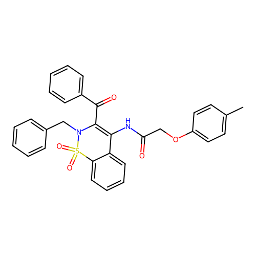 N-(3-benzoyl-2-benzyl-1,1-dioxo-1 structure