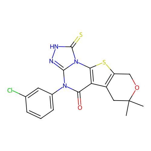 C18H15ClN4O2S2 structure
