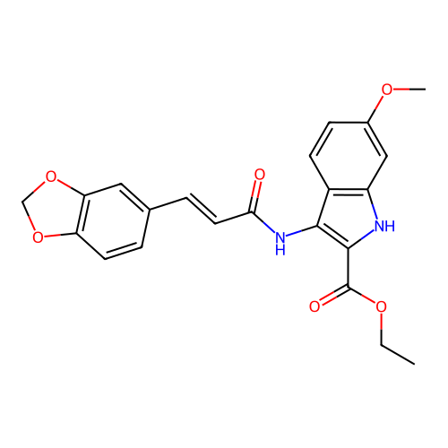 C22H20N2O6 structure