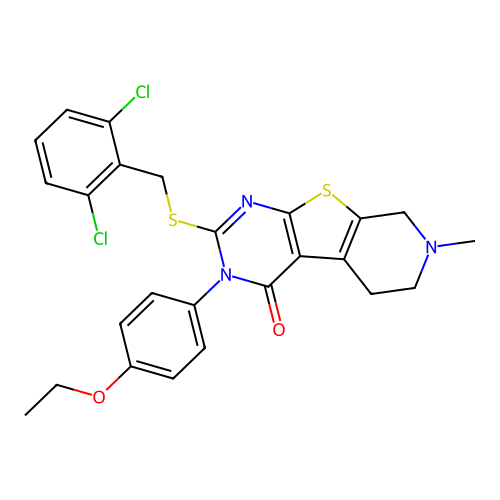 C25H23Cl2N3O2S2 structure