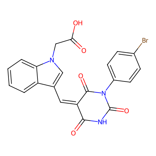 C21H14BrN3O5 structure