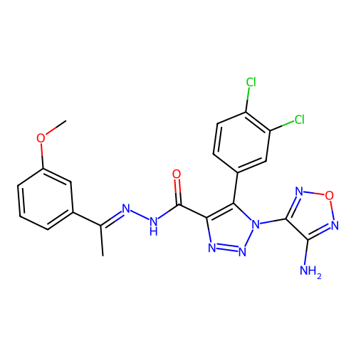 C20H16Cl2N8O3 structure