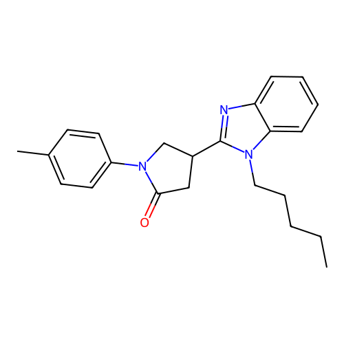 1-(4-Methylphenyl)-4-(1-pentylbenzimidazol-2-yl)pyrrolidin-2-one structure