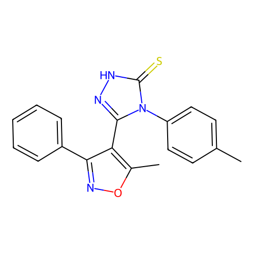 5-(5-Methyl-3-phenyl-isoxazol-4-yl)-4-p-tolyl-4H-[1,2,4]triazole-3-thiol structure