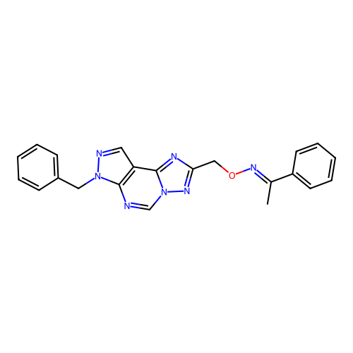 C22H19N7O structure