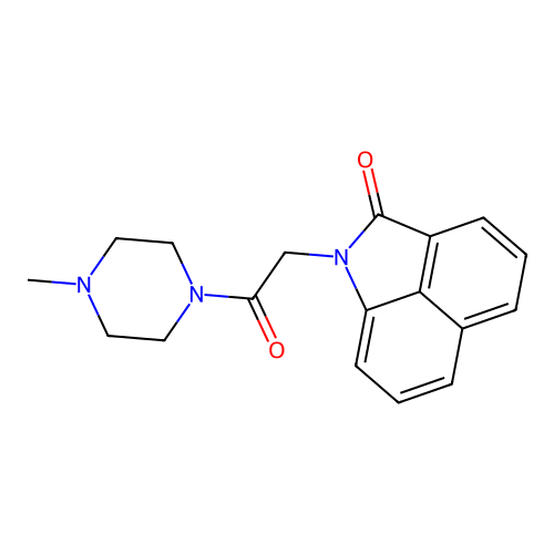 1-(2-(4-methylpiperazin-1-yl)-2-oxoethyl)benzo[cd]indol-2(1H)-one structure