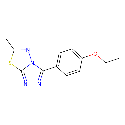 3-(4-Ethoxyphenyl)-6-methyl-[1,2,4]triazolo[3,4-b][1,3,4]thiadiazole structure