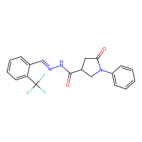C19H16F3N3O2 structure
